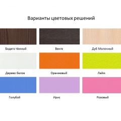 Кровать 2-х ярусная Юниор 1 без бортика (800*1900) Белое дерево, Анкор темный, Венге, Дуб сонома в Нефтекамске - neftekamsk.mebel24.online | фото 4