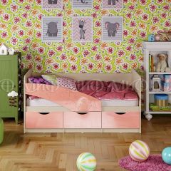 Кровать Бабочки (Розовый металлик) 1800 в Нефтекамске - neftekamsk.mebel24.online | фото