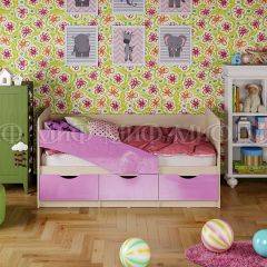 Кровать Бабочки (Сиреневый металлик) 1600 в Нефтекамске - neftekamsk.mebel24.online | фото