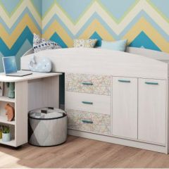 КАПРИЗ-12 Кровать 800 двухъярусная без рисунка в Нефтекамске - neftekamsk.mebel24.online | фото 2