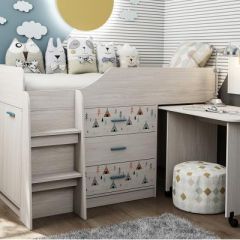КАПРИЗ-6 Кровать 800 двухъярусная без рисунка в Нефтекамске - neftekamsk.mebel24.online | фото 2
