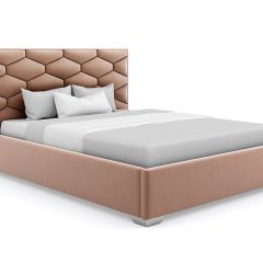 Кровать Коралл интерьерная +основание (140х200) в Нефтекамске - neftekamsk.mebel24.online | фото