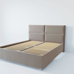 Кровать Корсика с ортопедическим основанием 1800 (велюр светло-серый) в Нефтекамске - neftekamsk.mebel24.online | фото 2