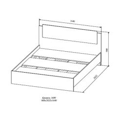 СОФИ СКР1600.1 Кровать 1600 в Нефтекамске - neftekamsk.mebel24.online | фото 2