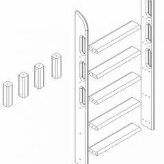 Кровать Сонечка 2-х ярусная (модульная) в Нефтекамске - neftekamsk.mebel24.online | фото 12