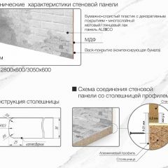 Кухонный фартук со столешницей (А-09) в едином стиле (3050 мм) в Нефтекамске - neftekamsk.mebel24.online | фото 7