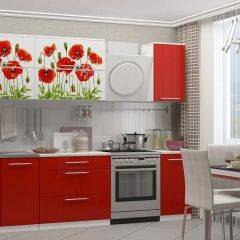 МАКИ КРАСНЫЕ Кухонный гарнитур 2.0 в Нефтекамске - neftekamsk.mebel24.online | фото