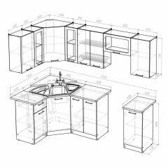 Кухонный гарнитур Ника оптима 1300*2500 в Нефтекамске - neftekamsk.mebel24.online | фото 3
