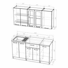 Кухонный гарнитур Ника стандарт 1600 в Нефтекамске - neftekamsk.mebel24.online | фото 4