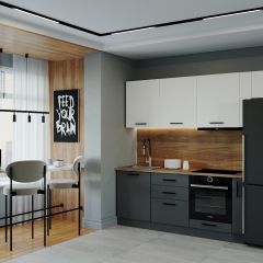 Кухонный гарнитур Вегас 2550 (Стол. 26мм) в Нефтекамске - neftekamsk.mebel24.online | фото