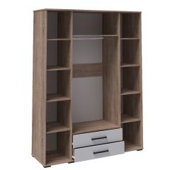 Модульная Спальня Соната (Белый/Дуб сонома) в Нефтекамске - neftekamsk.mebel24.online | фото 6