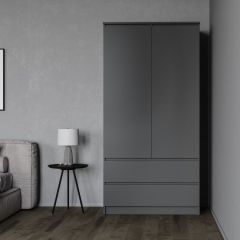 МОРИ МШ 900.1 Шкаф (графит) в Нефтекамске - neftekamsk.mebel24.online | фото 2