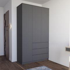 МОРИ МШ 1200.1 Шкаф (графит) в Нефтекамске - neftekamsk.mebel24.online | фото