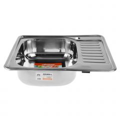 Мойка кухонная накладная Accoona AB4858-L Левая (580*480) в Нефтекамске - neftekamsk.mebel24.online | фото 2