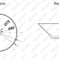 Накладная раковина melana mln-7020-b1+b18 (t4006hb1+b18 ) (сине-черная) в Нефтекамске - neftekamsk.mebel24.online | фото 2