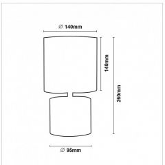 Настольная лампа декоративная Lucide Greasby 47502/81/38 в Нефтекамске - neftekamsk.mebel24.online | фото 4
