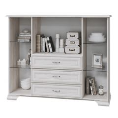 НИКОЛЬ Комод с 2 ст.дв., 1 гл.дв., 3 ящика в Нефтекамске - neftekamsk.mebel24.online | фото 2