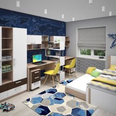 Подростковая Волкер (модульная) в Нефтекамске - neftekamsk.mebel24.online | фото 2