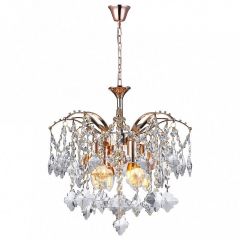 Подвесная люстра Natali Kovaltseva Morgana MORGANA 81426/4C GOLD в Нефтекамске - neftekamsk.mebel24.online | фото 2