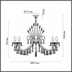 Подвесная люстра Odeon Light Versia 4977/10 в Нефтекамске - neftekamsk.mebel24.online | фото 5