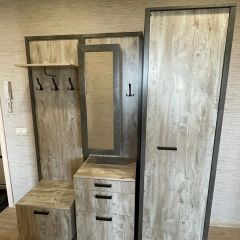 АМЕЛИ Прихожая (Дуб Юкон/Бетон темный) в Нефтекамске - neftekamsk.mebel24.online | фото 2