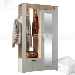 Прихожая Франк (Крафт/Ясень белый) в Нефтекамске - neftekamsk.mebel24.online | фото 3