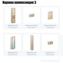 Прихожая Карина (модульная) в Нефтекамске - neftekamsk.mebel24.online | фото 8