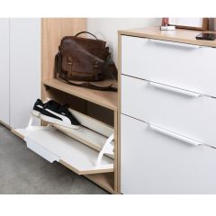 Прихожая Куба (модульная) Дуб Сонома/Белый премиум в Нефтекамске - neftekamsk.mebel24.online | фото 23