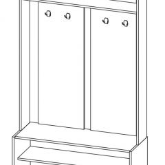 Прихожая Марица Модульная (ЯШ темный/ светлый) в Нефтекамске - neftekamsk.mebel24.online | фото 4
