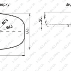 Раковина MELANA MLN-320352 в Нефтекамске - neftekamsk.mebel24.online | фото 2