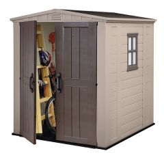 Сарай Фактор 6х6 (Factor 6x6) бежевый/серо-коричневый в Нефтекамске - neftekamsk.mebel24.online | фото 3
