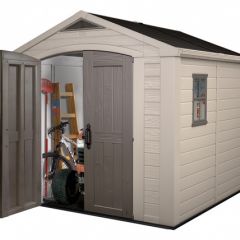Сарай Фактор 8x11 (Factor 8x11) бежевый/серо-коричневый в Нефтекамске - neftekamsk.mebel24.online | фото 7