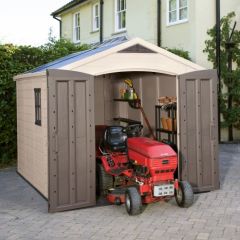 Сарай Фактор 8x11 (Factor 8x11) бежевый/серо-коричневый в Нефтекамске - neftekamsk.mebel24.online | фото 8