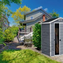 Сарай Манор 4х3 (Manor 4x3) серый/белый в Нефтекамске - neftekamsk.mebel24.online | фото 4