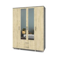 ЕВА Шкаф 4-х дверный Е43 в Нефтекамске - neftekamsk.mebel24.online | фото 7