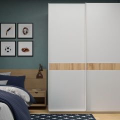 Шкаф-купе 1400 серии SOFT D6+D6+B2+PL3 (2 ящика+2штанги) профиль «Капучино» в Нефтекамске - neftekamsk.mebel24.online | фото 5