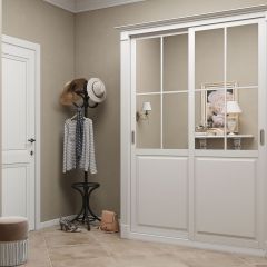 Шкаф-купе 1500 серии NEW CLASSIC K4+K4+B2+PL4 (2 ящика+F обр. штанга) профиль «Капучино» в Нефтекамске - neftekamsk.mebel24.online | фото