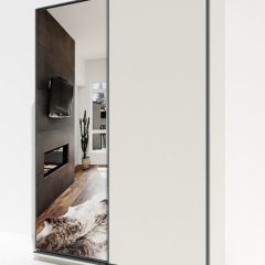 Шкаф-купе 1600 серии SOFT D1+D3+B2+PL1 (2 ящика+1штанга) профиль «Графит» в Нефтекамске - neftekamsk.mebel24.online | фото 2
