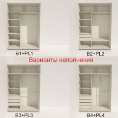 Шкаф-купе 1600 серии SOFT D1+D3+B2+PL1 (2 ящика+1штанга) профиль «Графит» в Нефтекамске - neftekamsk.mebel24.online | фото 5