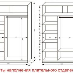 Шкаф-купе 1600 серии SOFT D6+D4+B2+PL2 (2 ящика+1штанга+1 полка) профиль «Капучино» в Нефтекамске - neftekamsk.mebel24.online | фото 8