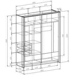 Шкаф-купе 1800 ЛИБЕРТИ в Нефтекамске - neftekamsk.mebel24.online | фото 4