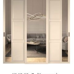 Шкаф-купе 2150 серии NEW CLASSIC K1+K1+K1+B22+PL4 (по 2 ящика лев/прав+F обр.штанга) профиль «Капучино» в Нефтекамске - neftekamsk.mebel24.online | фото 15