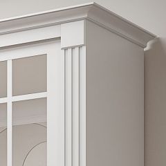 Шкаф-купе 2150 серии NEW CLASSIC K5+K5+K5+B22+PL3 (по 2 ящика лев/прав+1 штанга+1полка) профиль «Капучино» в Нефтекамске - neftekamsk.mebel24.online | фото 4