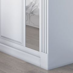 Шкаф-купе 2150 серии NEW CLASSIC K6Z+K1+K6+B22+PL2(по 2 ящика лев/прав+1 штанга+1 полка) профиль «Капучино» в Нефтекамске - neftekamsk.mebel24.online | фото 5