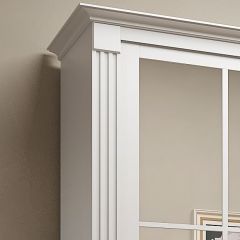 Шкаф-купе 2450 серии NEW CLASSIC K4+K4+K4+B22+PL4 (по 2 ящика лев/прав+F обр.штанга) профиль «Капучино» в Нефтекамске - neftekamsk.mebel24.online | фото 4