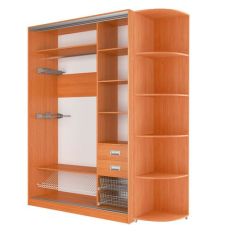 Шкаф-купе Элвис 1500 вариант 3 (ЛДСП/Зеркало) в Нефтекамске - neftekamsk.mebel24.online | фото 2
