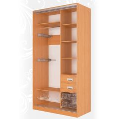 Шкаф-купе Жаклин 1200 вариант 3 (ЛДСП/Зеркало) в Нефтекамске - neftekamsk.mebel24.online | фото 3