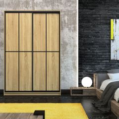Шкаф-купе Лофт 1600 Шк16-60 (Дуб Сонома) в Нефтекамске - neftekamsk.mebel24.online | фото