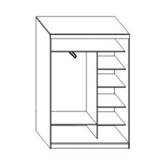 Шкаф-купе ПШ-1.10 Пегас (Венге/Дуб молочный) в Нефтекамске - neftekamsk.mebel24.online | фото 2