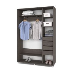 РОЛАНД Шкаф-купе Анкор темный (450*1500) Р451 в Нефтекамске - neftekamsk.mebel24.online | фото 4